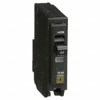 SQUARE D Circuit Breaker 60A Plug In 120/240V 1P, 1D246