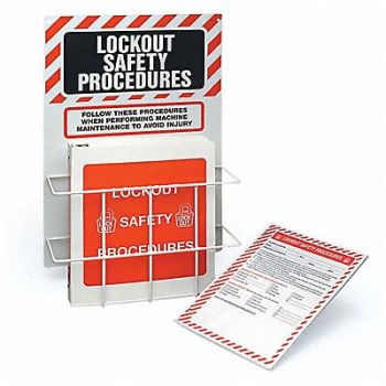 BRADY Lockout Safety Procedure Station, 1D303