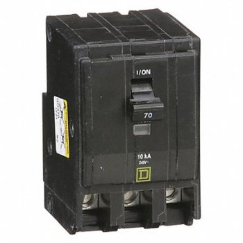 SQUARE D Circuit Breaker 70A Plug In 120/240V 3P, 1D329