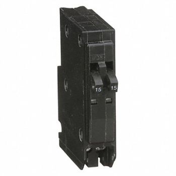 SQUARE D Circuit Breaker 15A Plug In 120/240V 1P, 1D336
