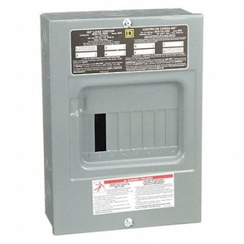 SQUARE D Load Center 100A Lug 1 Phase 6 Spaces, 1D420