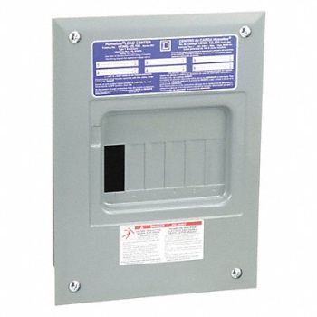 SQUARE D Load Center 100A Lug 1 Phase 6 Spaces, 1D519