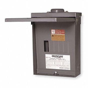 SQUARE D Load Center 100A Lug 1 Phase 6 Spaces, 1D419