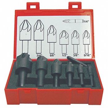 KEO Countersink Set 7 PC 6 FL 120 Deg HSS, 4FVD8