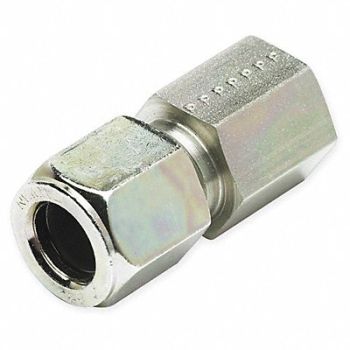 PARKER Connector 316 SS CompxF 3/8Inx1/2In, 1DCY5