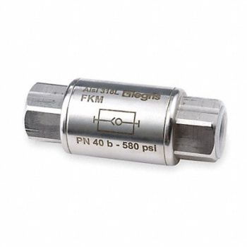 LEGRIS Spring Check Valve 316 SS 1/2 FNPT PK2, 1DFJ7