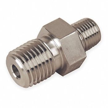 PARKER Hex Nipple Carbon Steel 1/2 in MNPT, 1DGB6