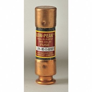 BUSSMANN Fuse Class RK1 1-6/10A LPN-RK-SP Series, 1DG95