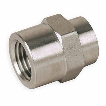 PARKER Hex Coupling Carbon Steel 1/2 in FNPT, 1DGD9