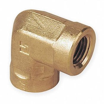 PARKER 90 Elbow Brass 1/2 in Pipe Size FNPT, 1DGH6