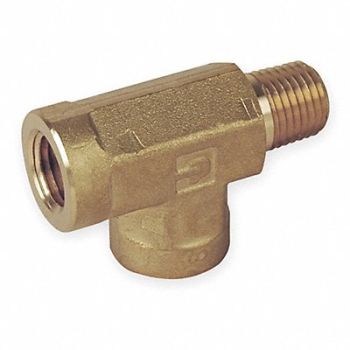 PARKER Street Tee Brass 1/2 FNPT x MNPT x FNPT, 1DGL8