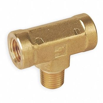 PARKER Branch Tee Brass 1/2 in 2500 PSI, 1DGN8