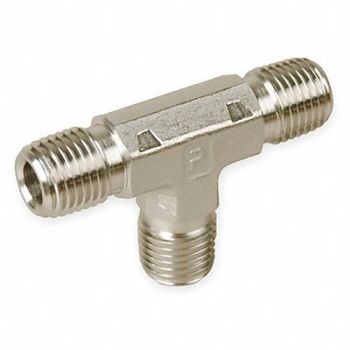 PARKER Branch Tee 316 SS 1/2 Pipe Size MNPT, 1DGP5