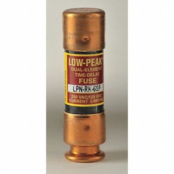 BUSSMANN Fuse Class RK1 6A LPN-RK-SP Series, 1DH18