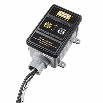 HUBBELL WIRING DEVICE-KELLEMS Hard Wired GFCI 30 A Black 120/208VAC, 1DJG1