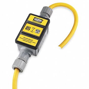 HUBBELL WIRING DEVICE-KELLEMS Line Cord GFCI 6ft 30A Yel 250V, 1DJH9