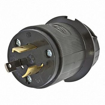 HUBBELL Plug 125VAC 20A L5-20P 2P 3W 1PH, 1DJJ3