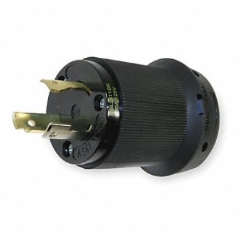 HUBBELL Plug 125VAC 30A L5-30P 2P 3W 1PH, 1DJJ5