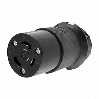 HUBBELL Connector 125VAC 30A L5-30R 2P 3W 1PH, 1DJJ6