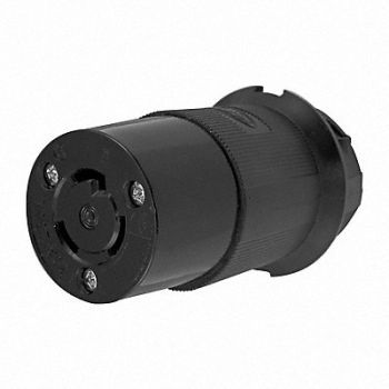 HUBBELL Connector 250VAC 20A L6-20R 2P 3W 1PH, 1DJJ8