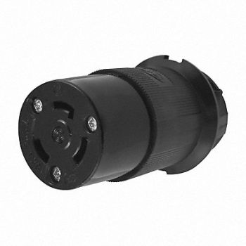 HUBBELL Connector 250VAC 30A L6-30R 2P 3W 1PH, 1DJK1