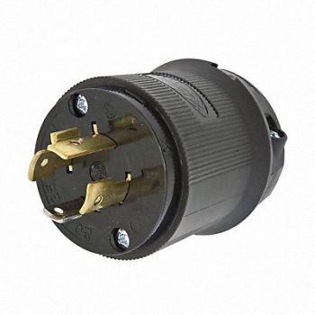 HUBBELL Plug 125/250VAC 20A L14-20P 3P 4W 1PH, 1DJK6