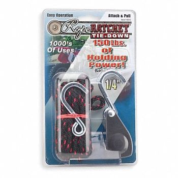 Rope Ratchet Hook 8 ft.L Polypropylene, 1DJN8