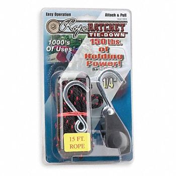 Rope Ratchet Hook 15 ft.L Polypropylene, 1DJN9