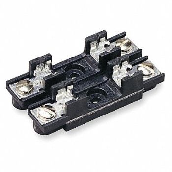 BUSSMANN Fuse Block 0 to 30A Glass/Ceramic 2 Pole, 1DK46