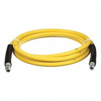 CONTINENTAL Pressure Washer Hose Yellow 15 ft L, 804UT9