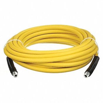 CONTINENTAL Pressure Washer Hose Yellow 25 ft L, 804UU0