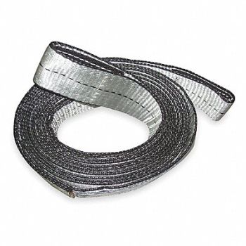 DAYTON Recovery Strap 30 ft Overall L Silver, 1DKW9