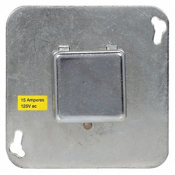 BUSSMANN Plug Fuse Holder 4 Square 15A, 1DL56