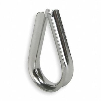 DAYTON Wire Rope Thimble 5/16 In Steel PK25, 2VKL2