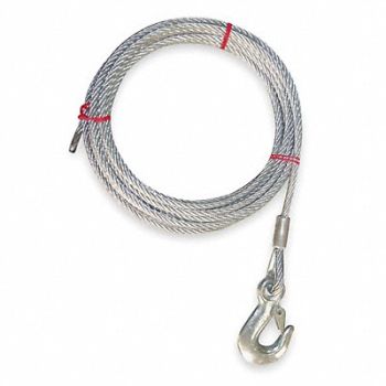 DAYTON Winch Cable GS 1/8 in x 100 ft., 1DLH6
