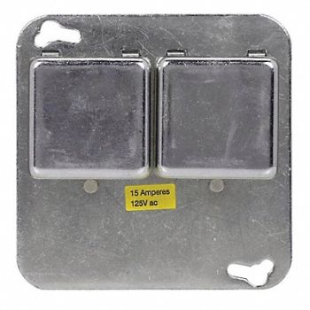 BUSSMANN Plug Fuse Holder 4 Square 15A, 1DN02