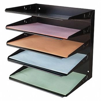 GRAINGER APPROVED Desk Organizer 5 Horizontal Compartment, 1DNP5