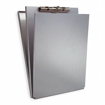 SAUNDERS Storage Clipboard Letter Sz Metal Silver, 1DNR6
