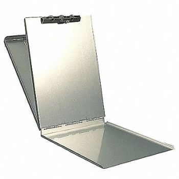 SAUNDERS Storage Clipboard Memo Size Metal Silver, 3XFN9