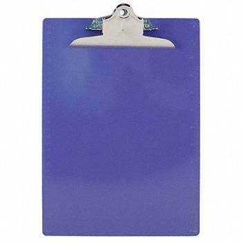 SAUNDERS Clipboard Letter Size Plastic Purple, 1DNU2