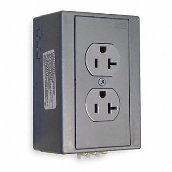 HUBBELL Din Rail Receptacle Duplx 20A 5-20R 125V, 1DNV8