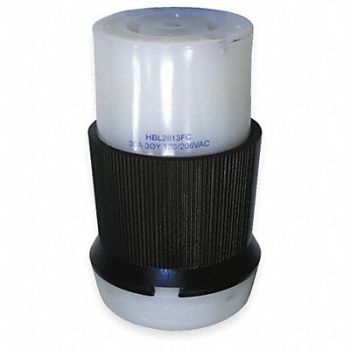 HUBBELL Connector 120/208VAC 30A L21-30R 4P 5W, 1DNW3