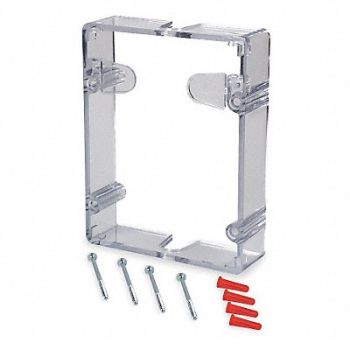 SAFETY TECHNOLOGY INTERNATIONAL Pull Station Guard Spacer Polycarbonate, 1DPD8