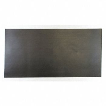 GRAINGER APPROVED Silicone Sheet 50A 24 x12 x3/16 Black, 43Z074