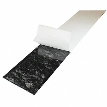 GRAINGER APPROVED Silicone Strip 50A 36 x6 x0.125 Black, 43Z072