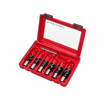 MILWAUKEE Annular Cutter Set 6pc HSS, 1DYE4