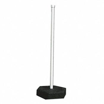 BRADY Sign Base w/Post Octagon Base Shape, 1DYJ4