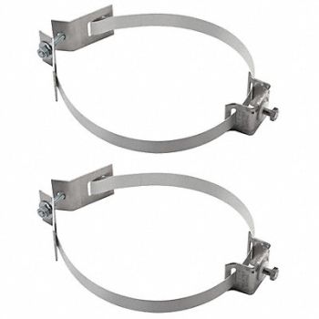 TAPCO Sign Mounting Brackets Silver SS PR, 1DYJ6