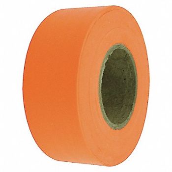GRAINGER APPROVED Flagging Tape Fluorescent Orange 150 ft, 1EC17