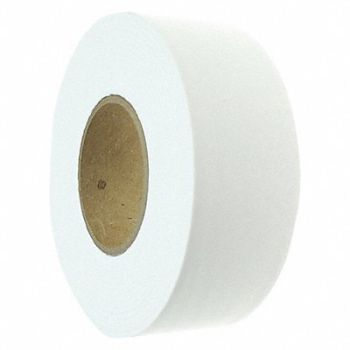 GRAINGER APPROVED Flagging Tape White 300 ft x 1-3/16 In, 1EC24